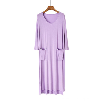 One Size Women Night Long Dress Sleepwear Ladies Nightgown